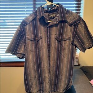 Modern Striped Button-Down Shirt